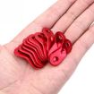 Outdoor Camping Cord Runners: 10 PCS Red Aluminum Rope Tensioners - 4