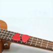 Ukulele Guitar Wool Felt Picks Set - 10 PCS (Red) - 1