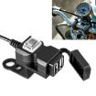Waterproof 12V Dual USB Motorcycle Charger 5V 1A/2.1A Adapter - 1