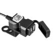 Waterproof 12V Dual USB Motorcycle Charger 5V 1A/2.1A Adapter - 2