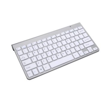 Universal Mini Wireless Keyboard for Notebook/Desktop (Silver) - 1