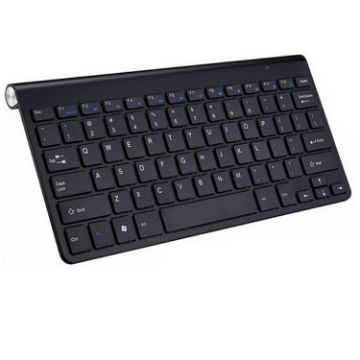 Mini Wireless USB Keyboard for Notebook/Desktop (Black) - 1