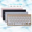 Rose Gold USB Mini Wireless Keyboard Mouse Set for Notebook/Desktop - 2
