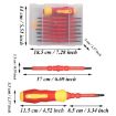 7 in 1 Red Multipurpose Screwdriver Set with Bit Insulation - 4