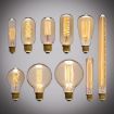 E27 40W Vintage Edison Bulb, 220V Incandescent Filament (G80) - 2