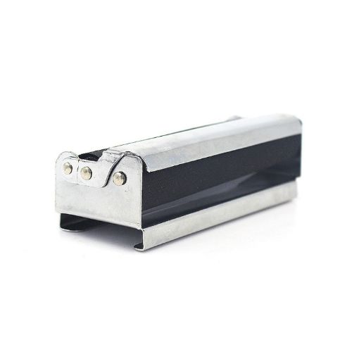 Automatic Metal Cigarette Maker with Lid - 2 PCS, 7.3x2.6x2cm - 1
