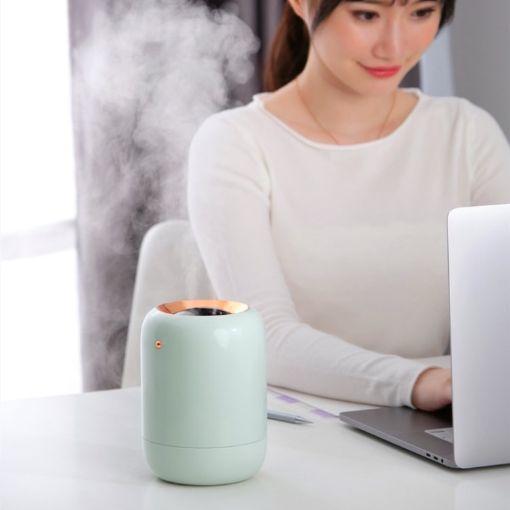 M09 Dual Nozzle LED Air Humidifier with UV Sterilization (Green) - 1