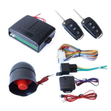 Universal Sound & Light Car Alarm System - 2 Set, 12V, Remote Control - 1