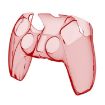 KJH PS5-002 Transparent Red Crystal Shell Wireless Controller Cover - 1