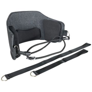 Portable Neck Pain Relief Hammock Pillow for Home Office (Black/Grey) - 1