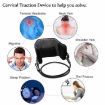 Portable Neck Pain Relief Hammock Pillow for Home Office (Black/Grey) - 6