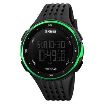 SKMEI 1219 Men's Green Multi-Function Outdoor Sports Watch - 1