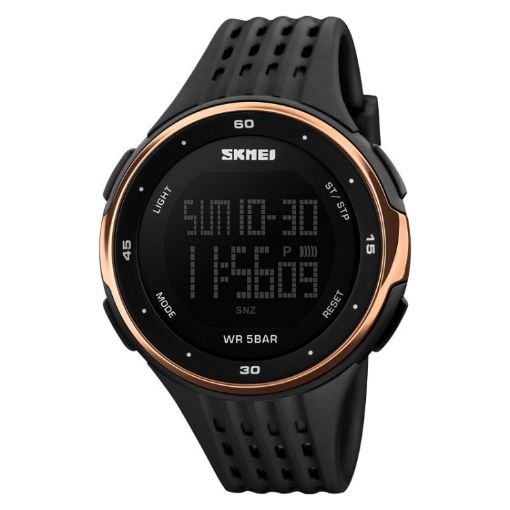 SKMEI 1219 Men Multi-Function Outdoor Sports Watch Rose Gold - 1