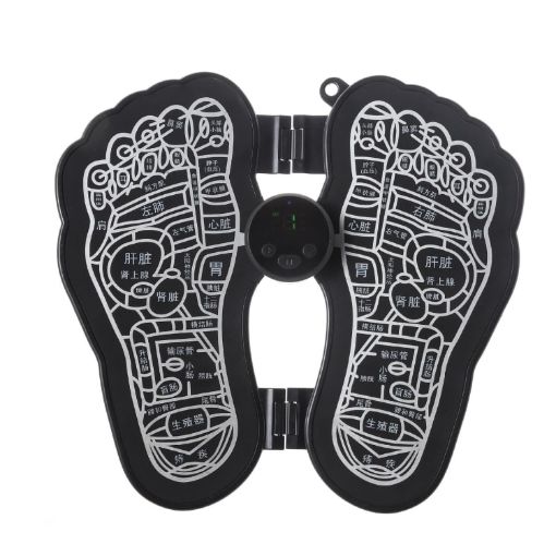 MLR-125 EMS Portable Pulse Foot Massager, Black (Battery) - 1