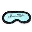Green Satin Personalized Travel Sleep Mask - Comfortable Eye Cover - 2