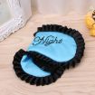 Green Satin Personalized Travel Sleep Mask - Comfortable Eye Cover - 4