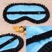 Green Satin Personalized Travel Sleep Mask - Comfortable Eye Cover - 5