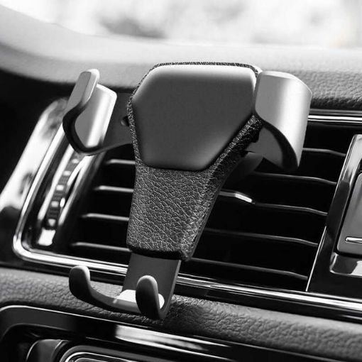 Universal Black Gravity Phone Holder for Car Air Vent Mount - 1