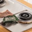 Multifunctional Silicone Cleaning Brush Pair - Bamboo Green Scouring Pad - 2