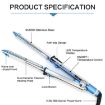 2 in 1 Blue Titanium Hair Straightener and Curler Iron - 6