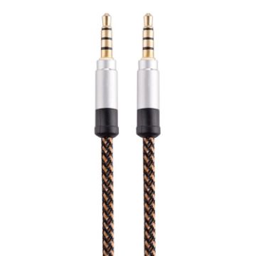 3m Gold-Plated 3.5mm Male-to-Male AUX Audio Cable (Brown) - 1