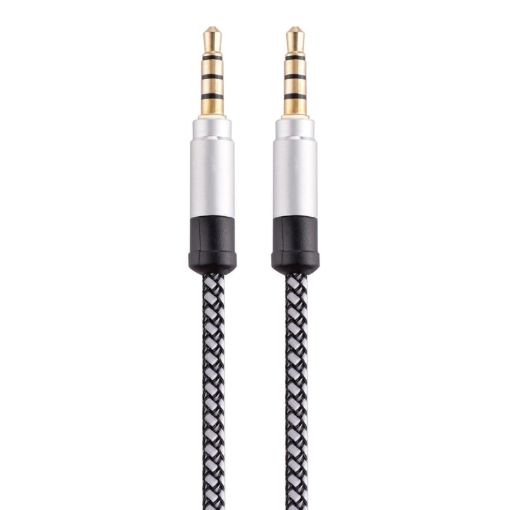 3.5mm Gold-Plated Male to Male AUX Audio Cable, 1.5m (White) - 1