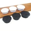 80mm ABS Plastic White Desk Cable Box Hole Cover - 3