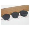80mm ABS Plastic White Desk Cable Box Hole Cover - 5