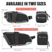 WEST BIKING Waterproof Bicycle Saddle Bag Large (Black Red) - 3