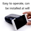 Black Blue Alligator Mouth Clip Holder for Car/Desktop Phone - 4