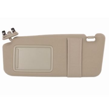 Driver Side Sun Visor with Mirror for 2007-2011 Toyota Camry Beige - 1
