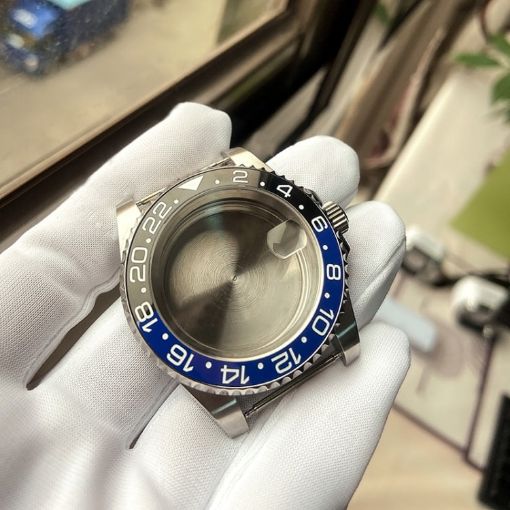 Rolex GMT Watch Case 2813/8215/2836/3804/8200 Black Blue Ring - 1