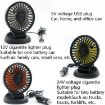 F409 24V Car Fan with Shaking Head (Cigarette Lighter Port) - 3