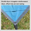 Camping Sunshade Waterproof Mat, 300x300cm Ultra-Light Sky Blue - 4