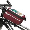 B-Soul YA249 Mountain Bike Front Beam Saddle Bag (Red) - 1