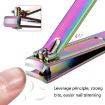 Black Titanium Nail Shear Tool, Large Flat (Colorful Titanium) - 5