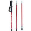 JUNGLELEOPARD Red 3-Section Aluminum Trekking Pole, 66-135cm - 3