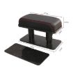 Universal Leather Car Armrest Box Pad (Black+Red Line) - 3