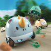 Cartoon Pet Pull Back Inertia Car Toy for Kids (Rhino) - 3