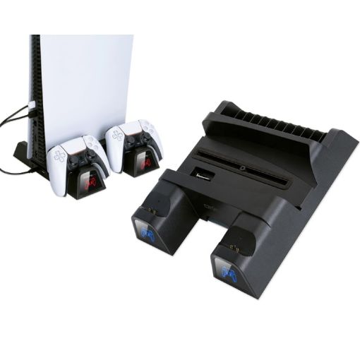 OIVO IV-P5235B Cooling Fan Base & Charging Seat for PS5 with LED - 1