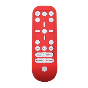 2 PCS Red Silicone Cover for PS5 Media Remote Control - 1