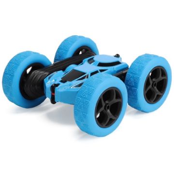 Remote Control 2.4G Blue Stunt Car with Lights - 1
