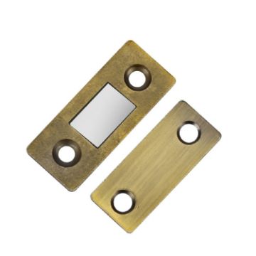 Invisible Cabinet Door Magnet Suction Launcher Double Magnet Green Bronze - 1