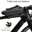 WEST BIKING Bicycle Front Beam Bag Hard Shell Phone Holder Yellow - 6