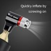 Bicycle CO2 Mini Pump - Portable Silver Pump - 5