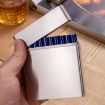 Stainless Steel Clamshell Business Cigarette Case for Men (Y-9) - 5