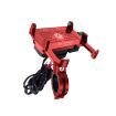 Kewig M6-S 12V Motorcycle Phone Bracket with QC3.0 Charging (Red) - 1