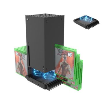 JYS X133 Cooling Base + Disc Storage for XBOX Series X (Black) - 1