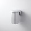 Wall-mounted Grey Magnetic Mouthwash Cup & Toothbrush Rack Set - 1