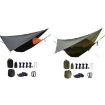 Army Green Mosquito Net Hammock with Sunshade for Camping - 2
